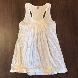 Racerback floral tank